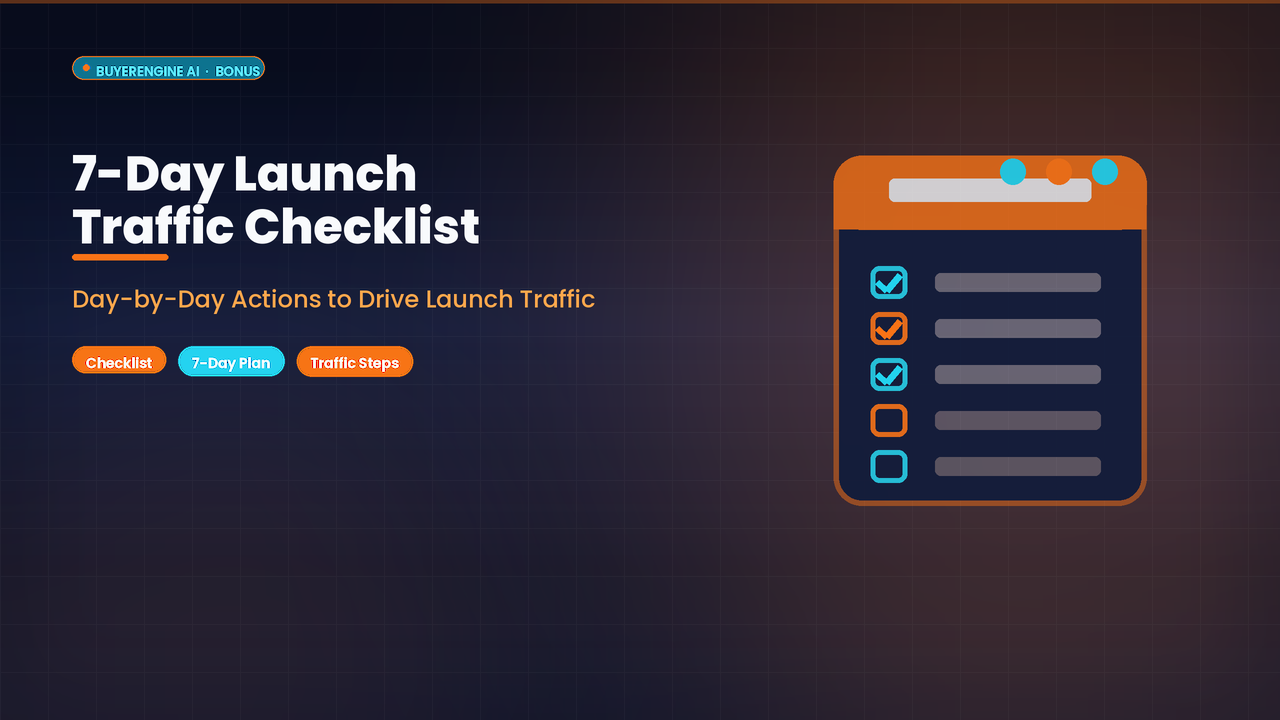 7-Day Launch Traffic Checklist cover